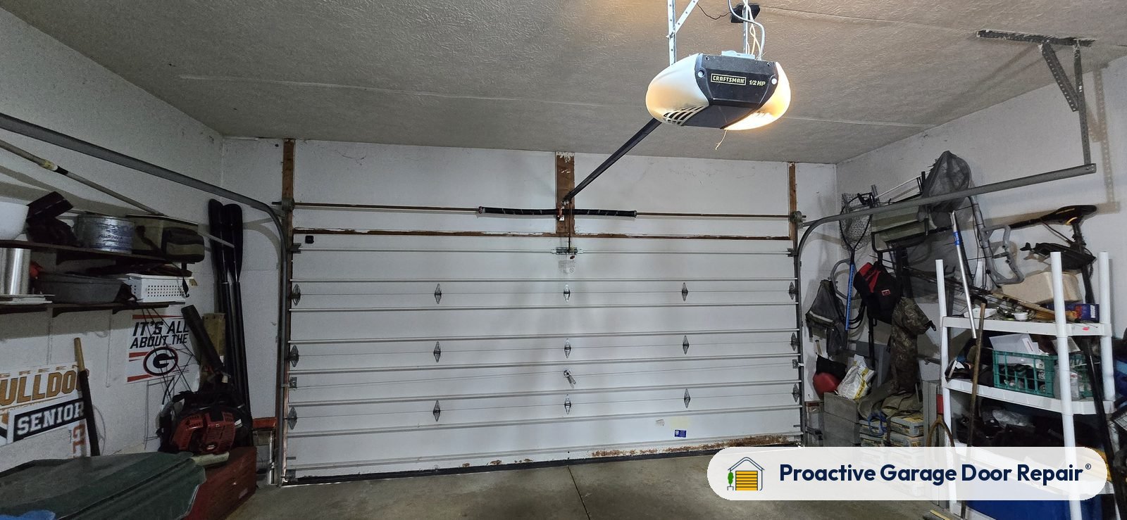 Garage door opener serviced by Proactive Garage Door Repair