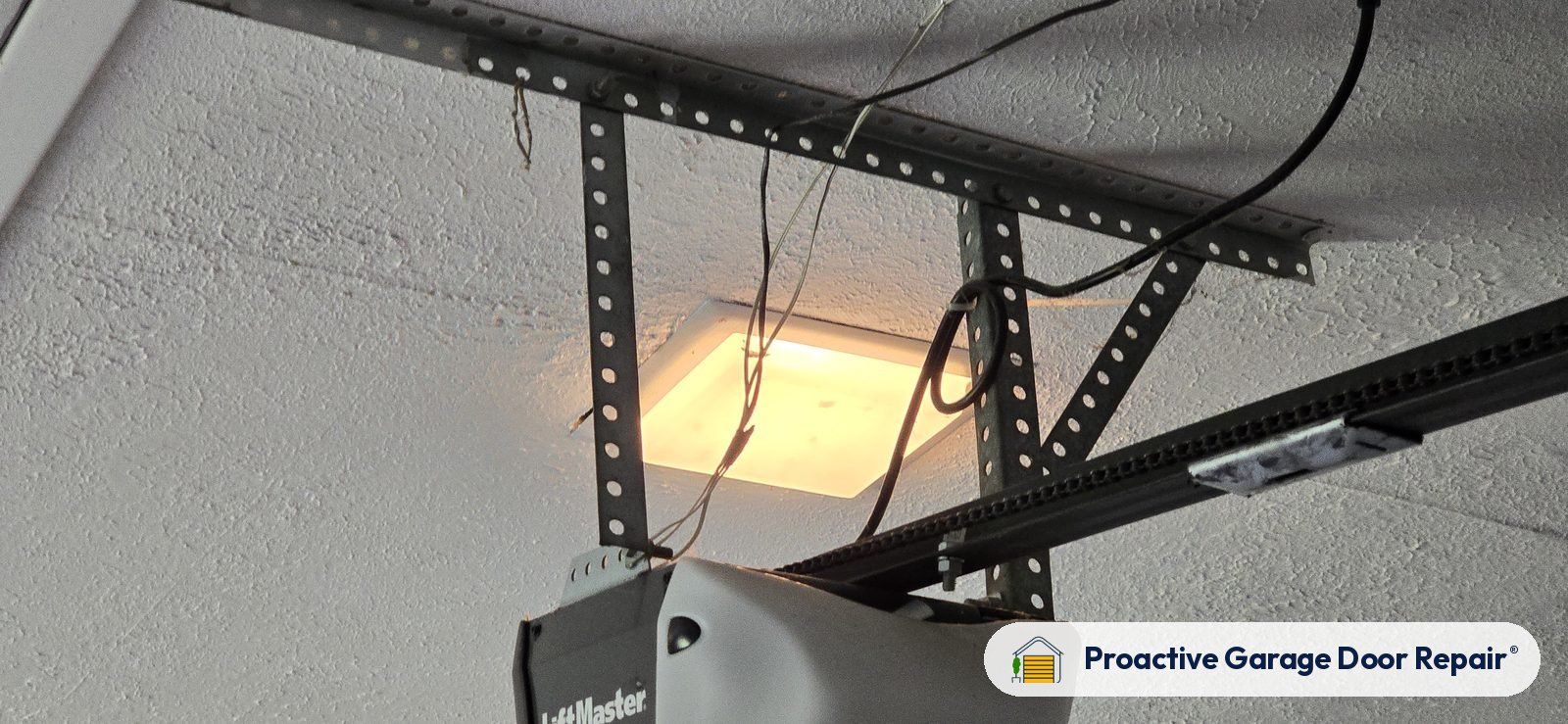 Garage door opener serviced by Proactive Garage Door Repair