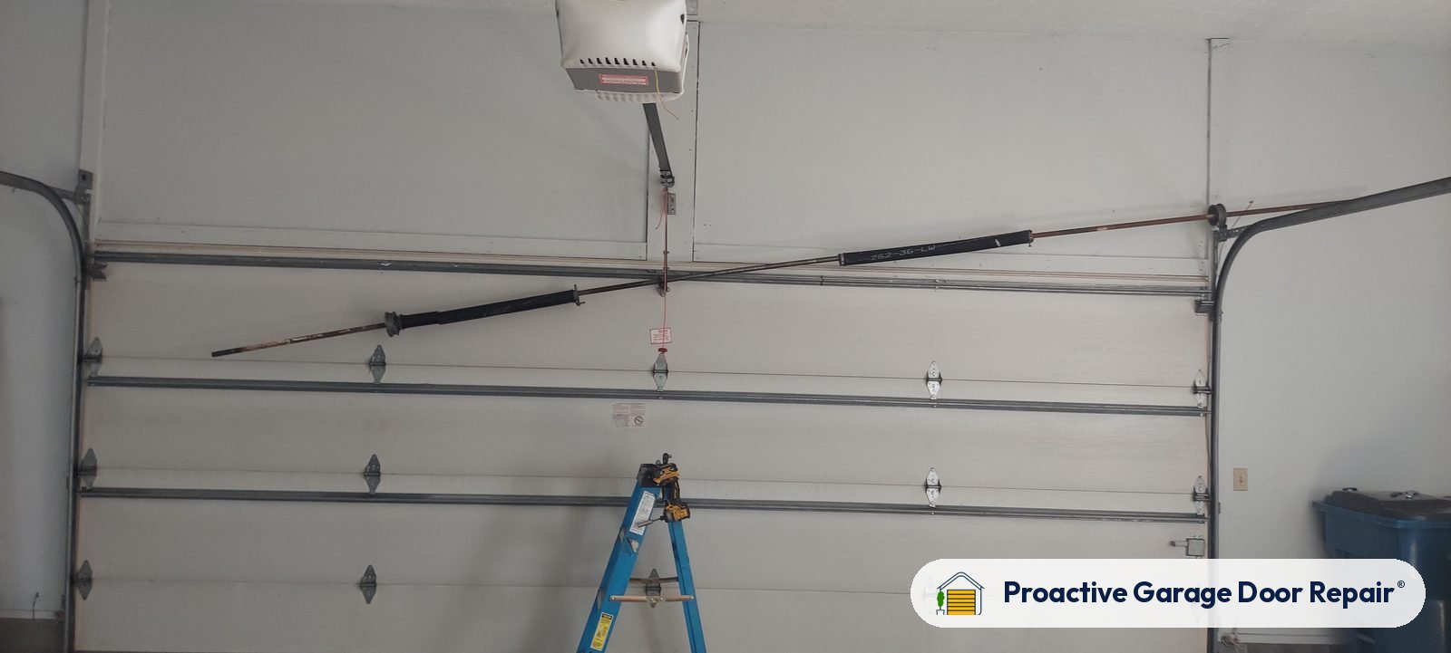 Garage door opener serviced by Proactive Garage Door Repair