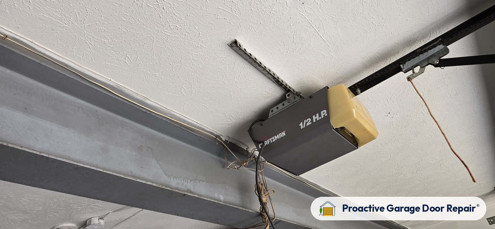 Garage door opener serviced by Proactive Garage Door Repair