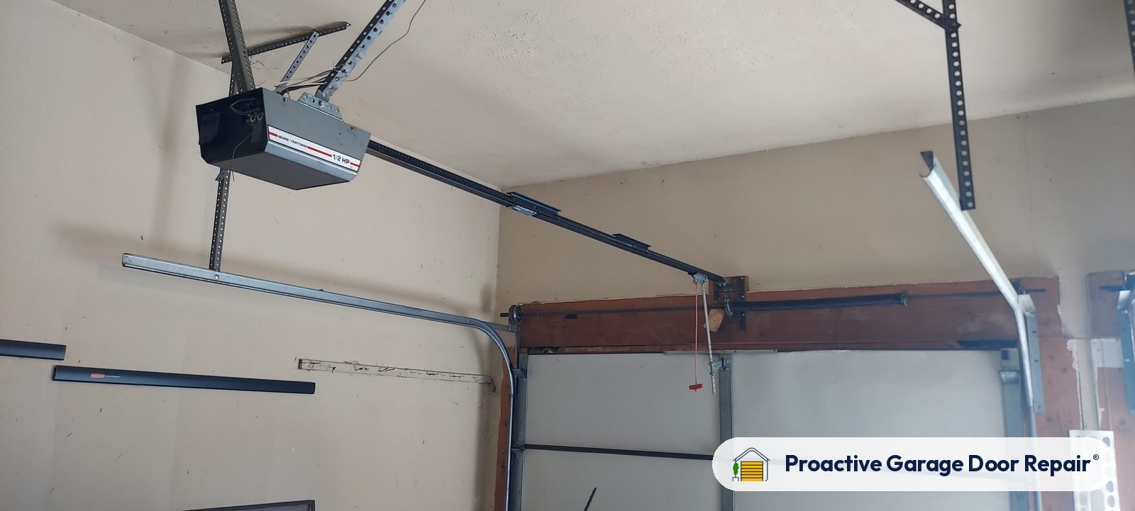 Garage door opener serviced by Proactive Garage Door Repair