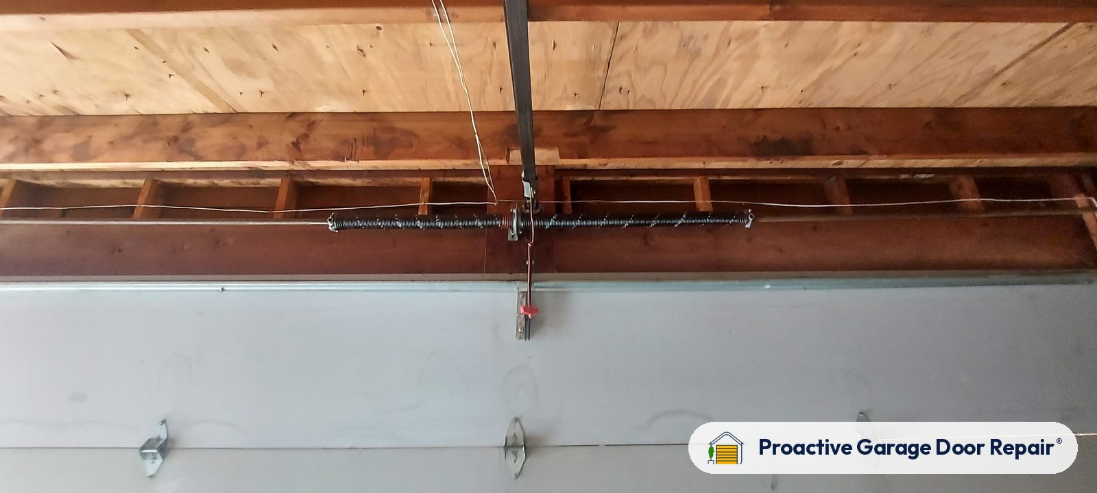 Garage door opener serviced by Proactive Garage Door Repair