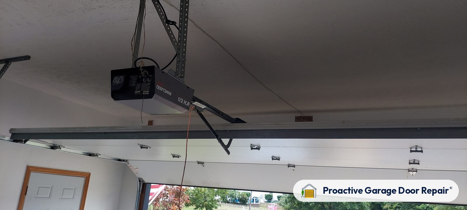 Garage door opener serviced by Proactive Garage Door Repair