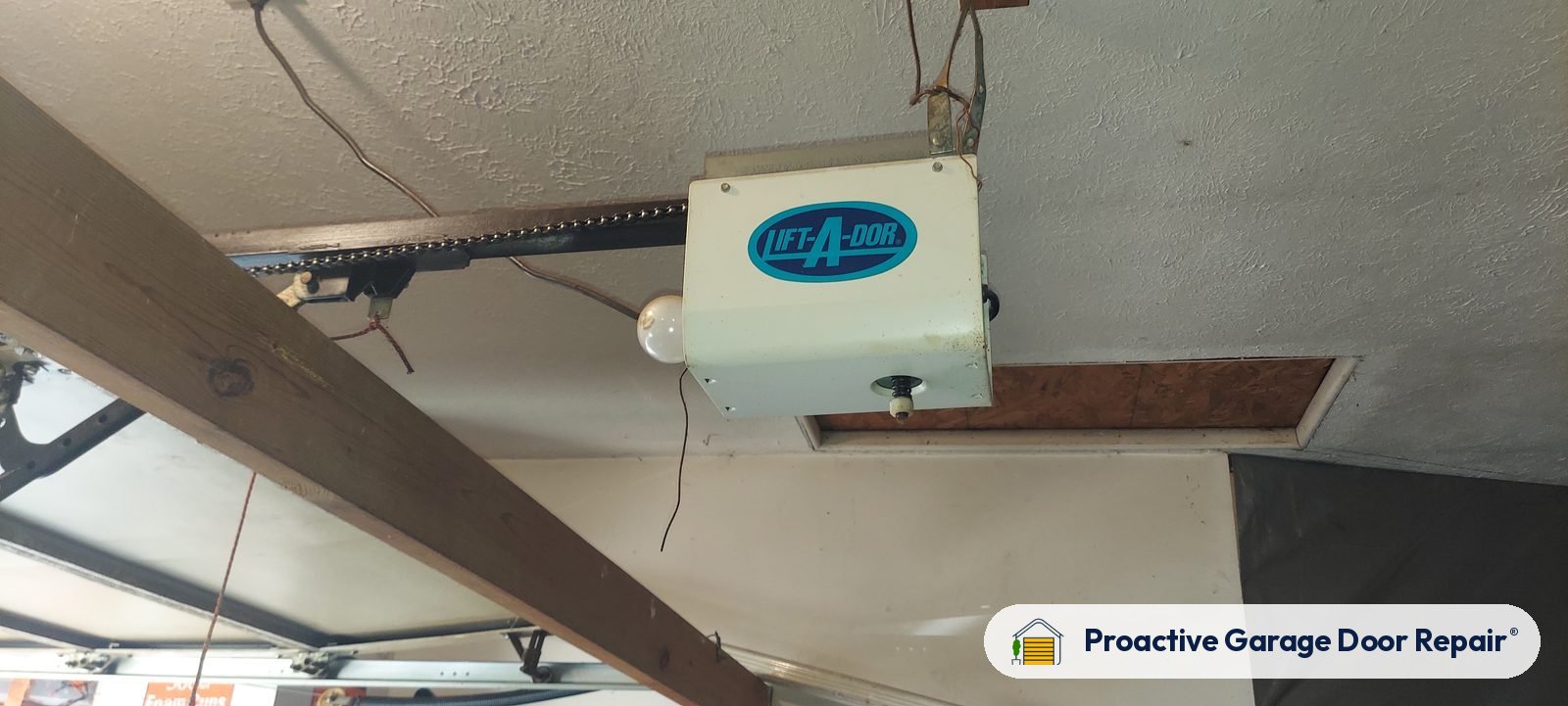 Garage door opener serviced by Proactive Garage Door Repair, photo 2