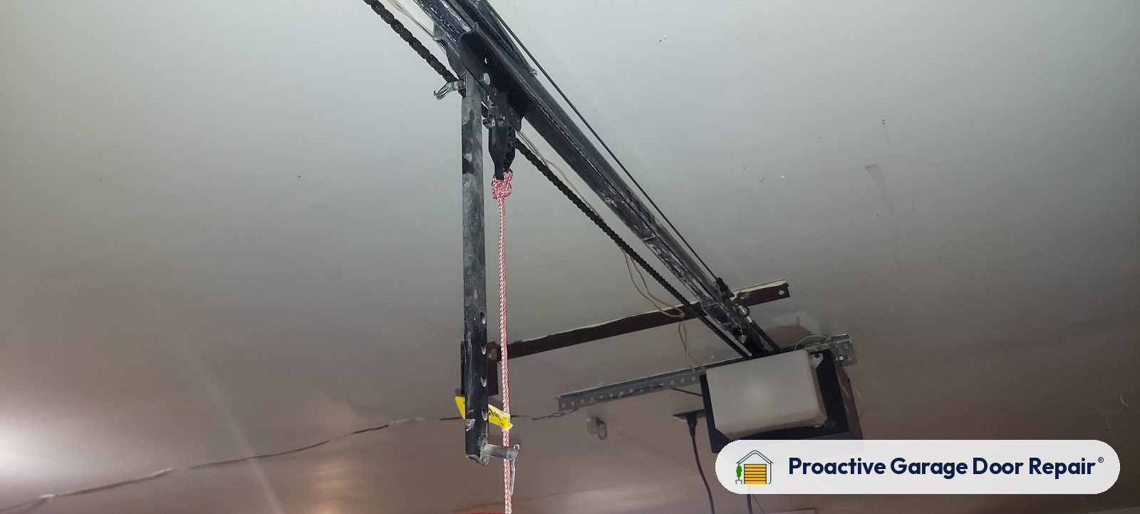 Garage door opener serviced by Proactive Garage Door Repair