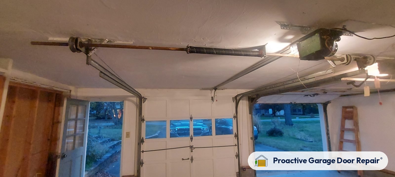 Garage door opener serviced by Proactive Garage Door Repair
