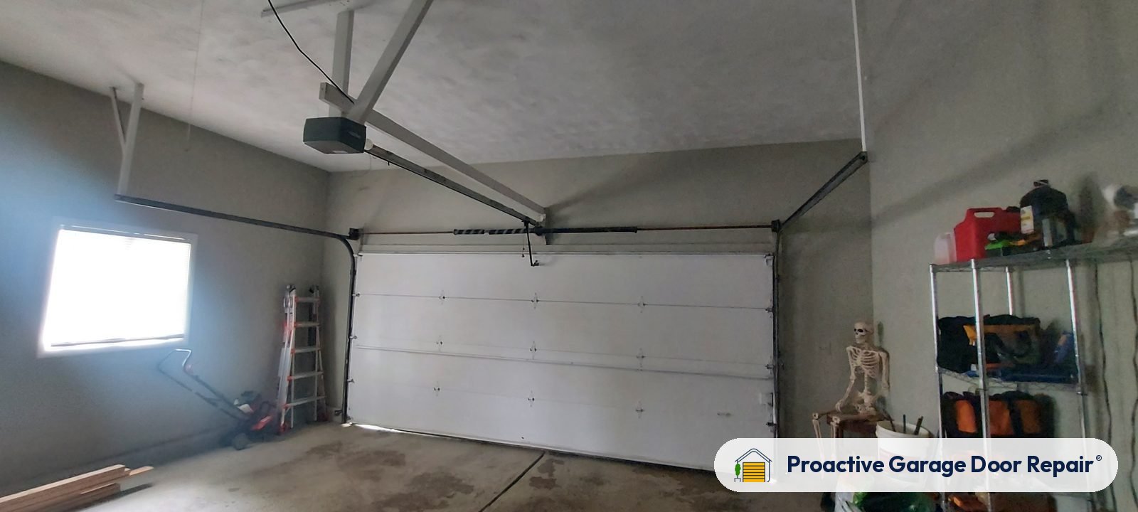 Garage door opener serviced by Proactive Garage Door Repair