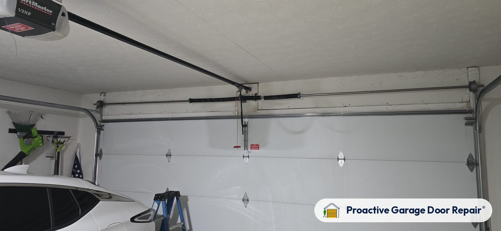 Garage door opener serviced by Proactive Garage Door Repair