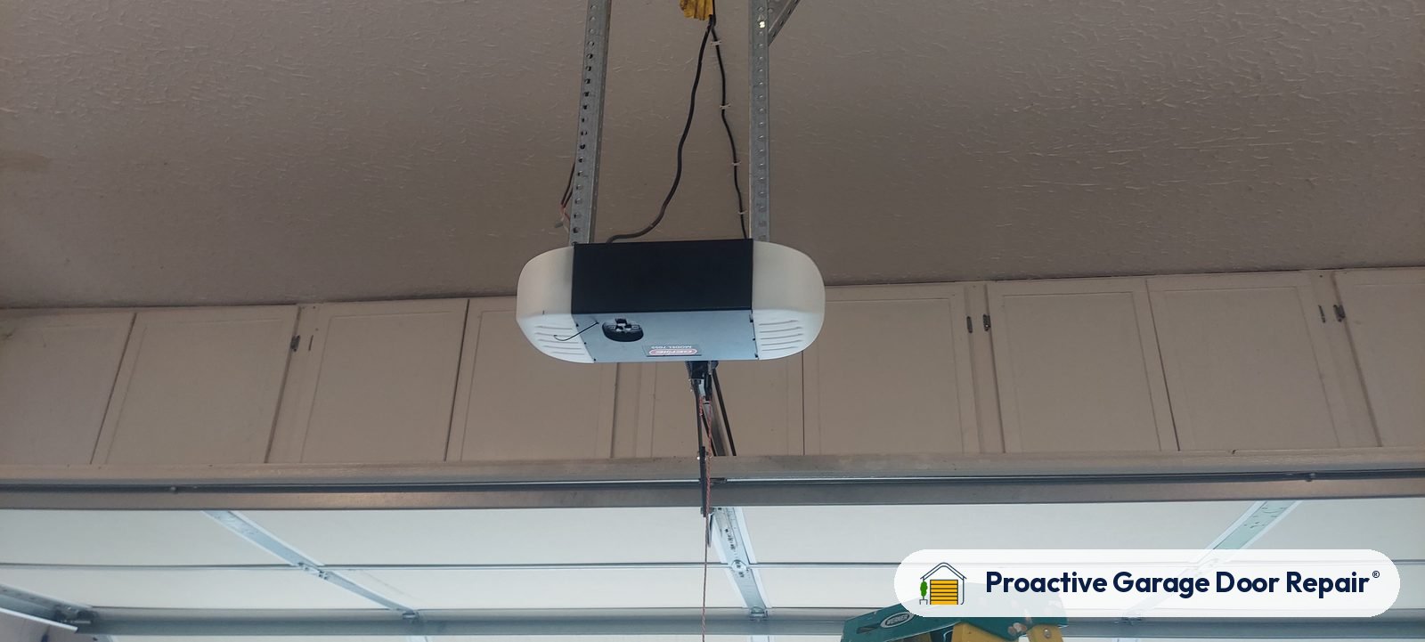 Garage door opener serviced by Proactive Garage Door Repair