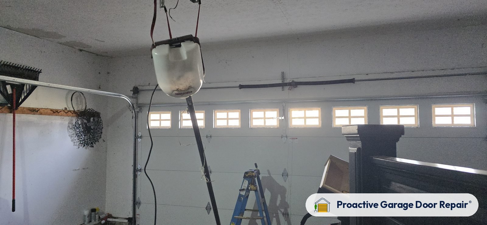 Garage door opener serviced by Proactive Garage Door Repair