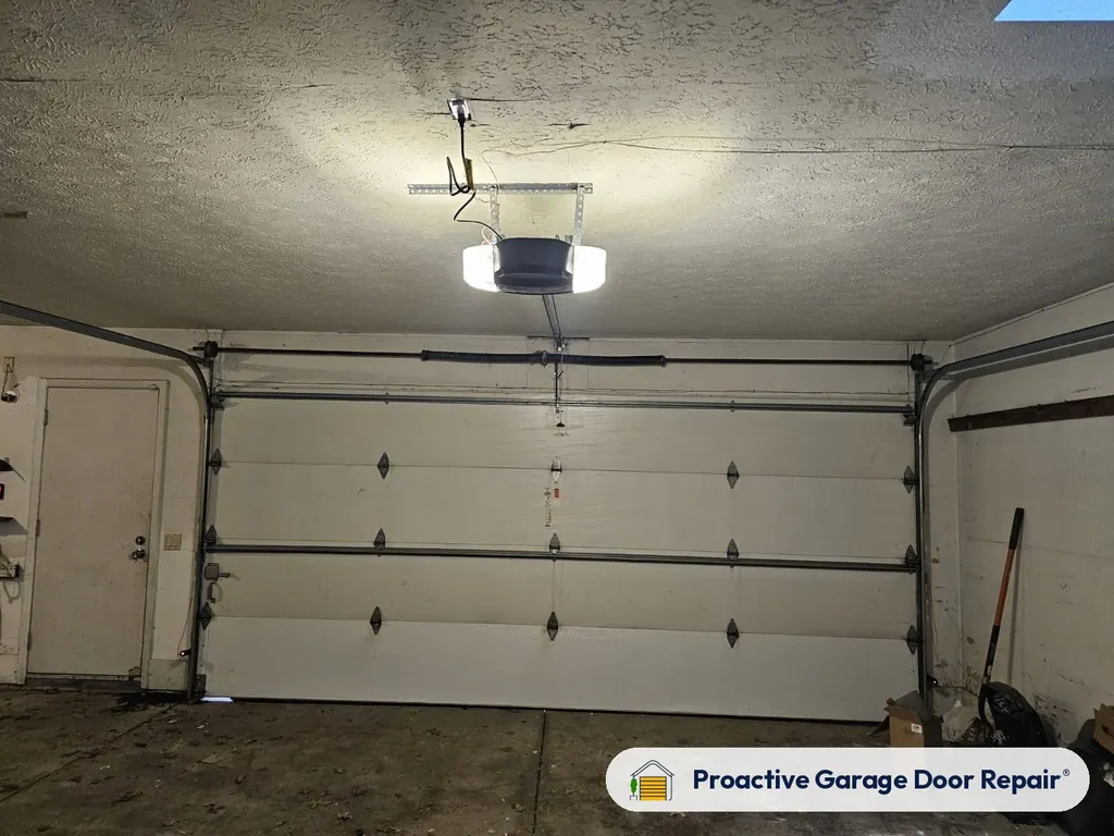 Garage door opener serviced by Proactive Garage Door Repair