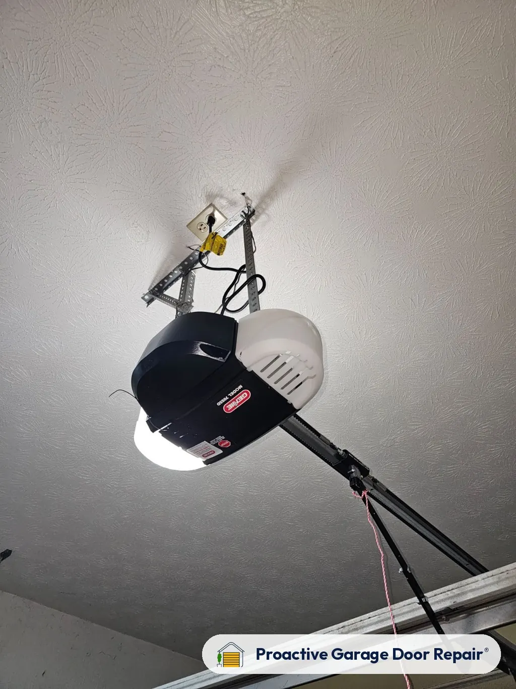 Garage door opener serviced by Proactive Garage Door Repair