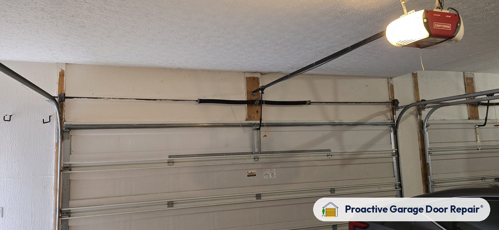 Garage door opener serviced by Proactive Garage Door Repair in Strongsville, Ohio