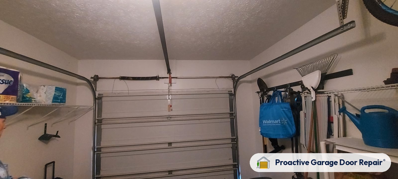 Inside view of a garage door after a Proactive Garage Door Repair visit, photo 3