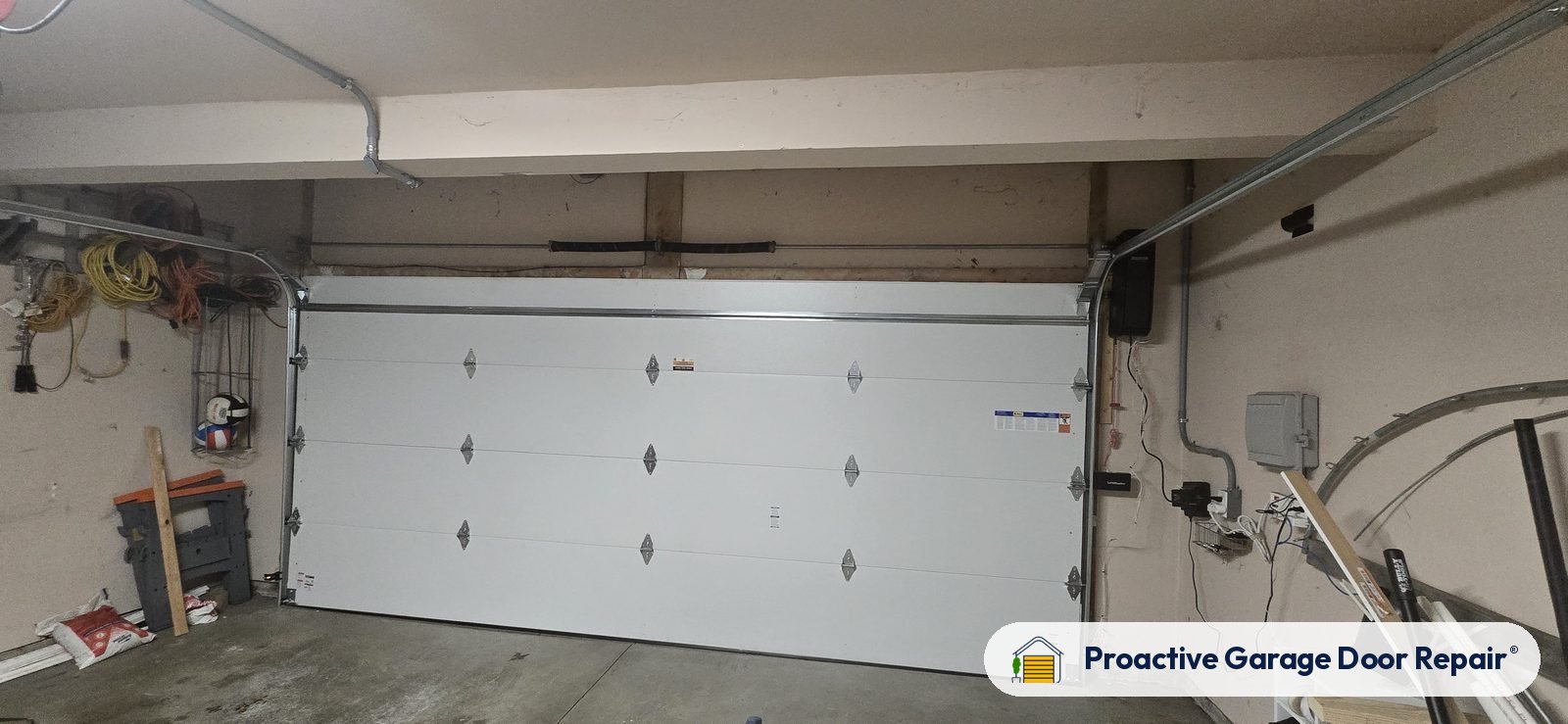 Inside view of a garage door after a Proactive Garage Door Repair visit, photo 2