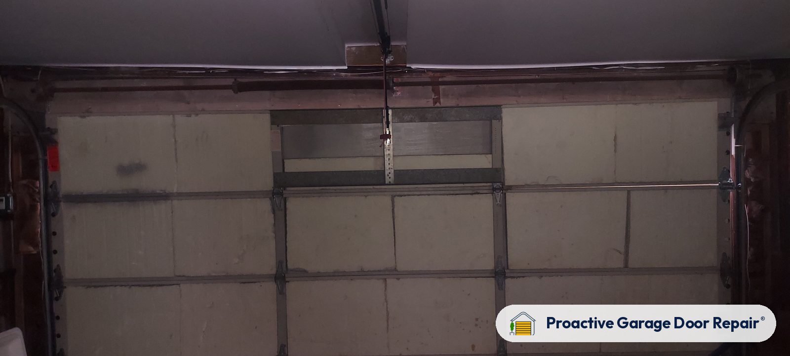 Inside view of a garage door after a Proactive Garage Door Repair visit, photo 2