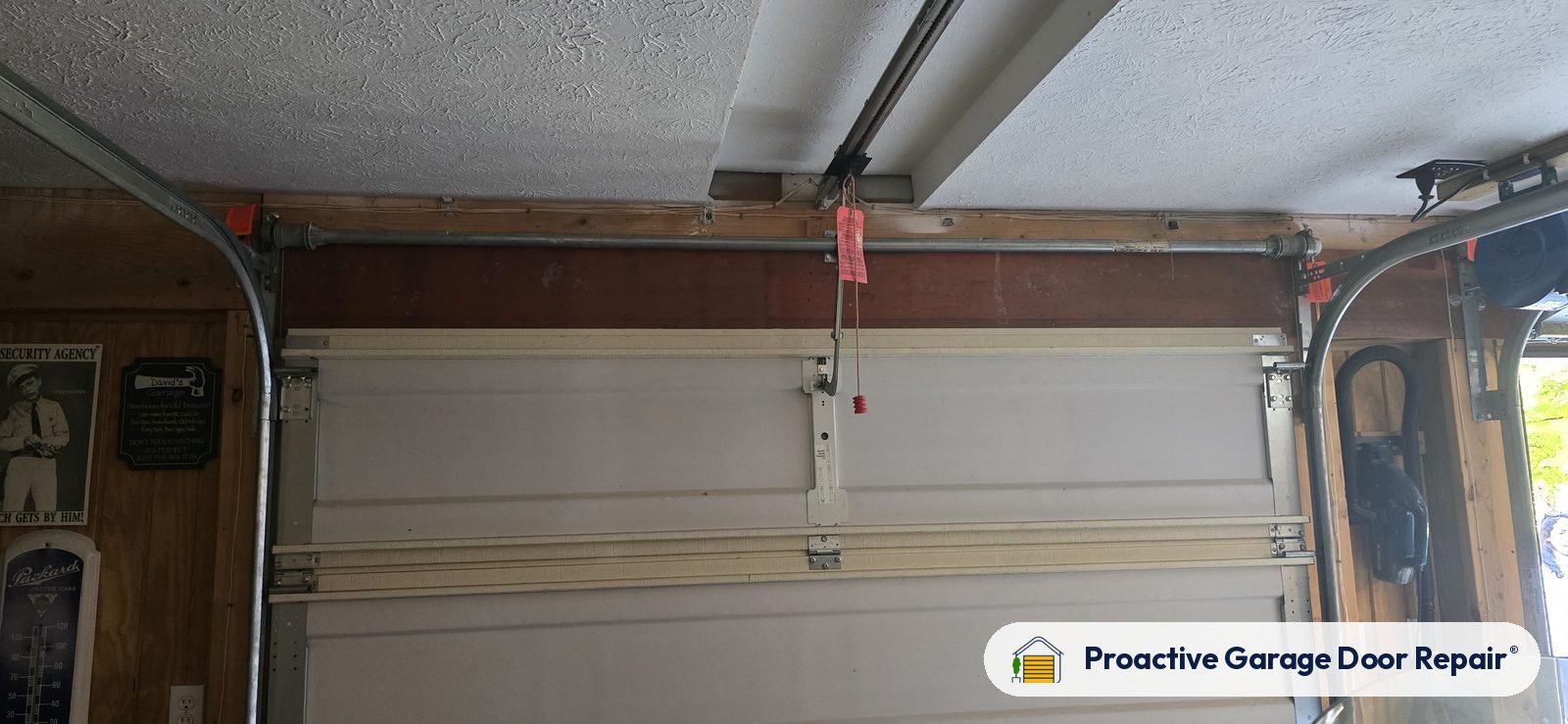 Inside view of a garage door after a Proactive Garage Door Repair visit, photo 2
