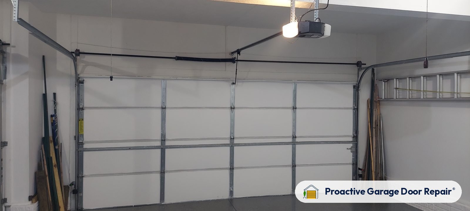 Inside view of a garage door after a Proactive Garage Door Repair visit, photo 2