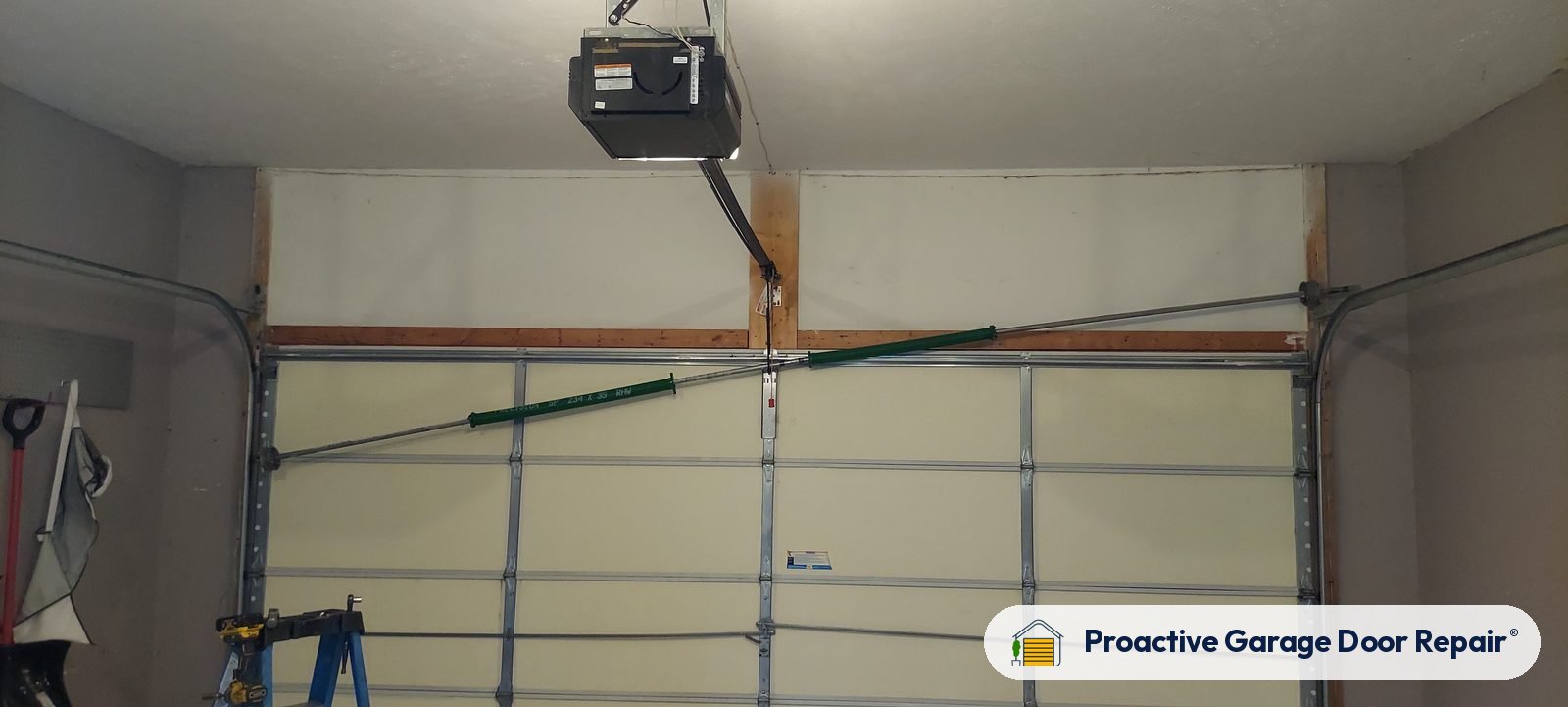 Inside view of a garage door after a Proactive Garage Door Repair visit, photo 2