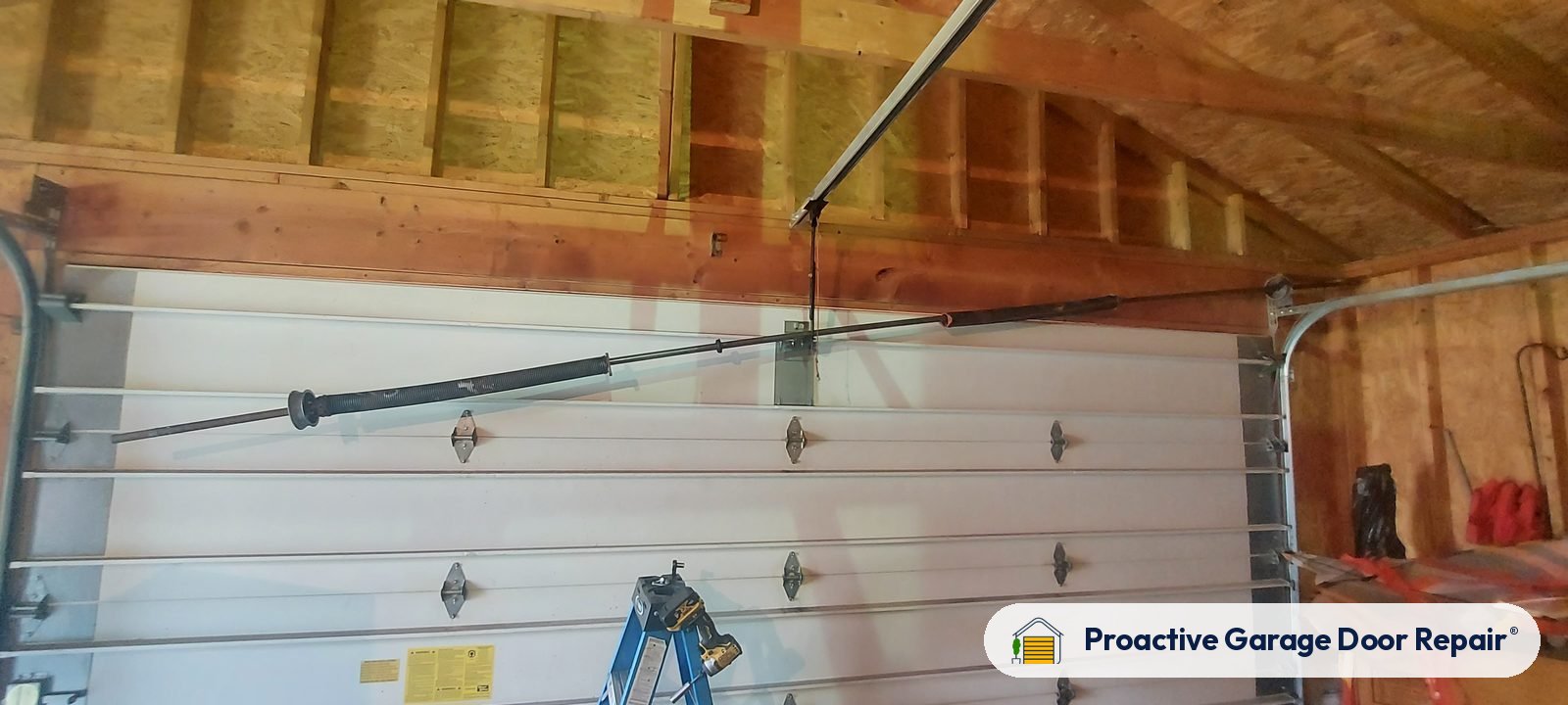 Inside view of a garage door after a Proactive Garage Door Repair visit, photo 2