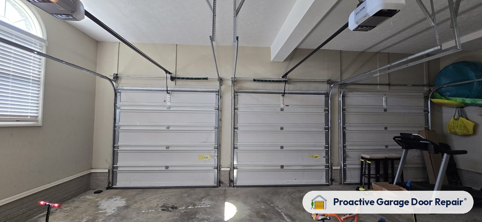 Inside view of a garage door after a Proactive Garage Door Repair visit, photo 2