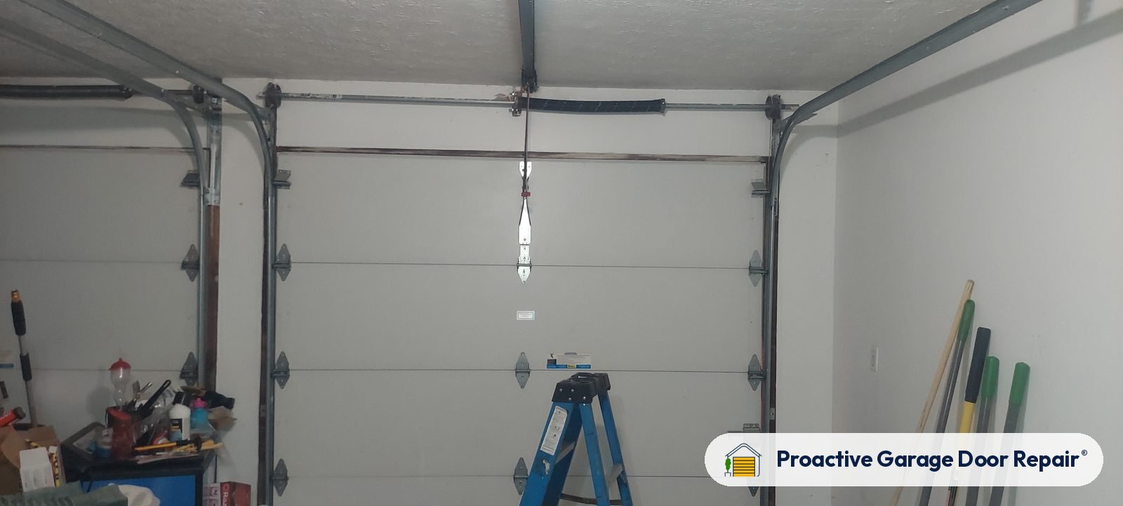 Inside view of a garage door after a Proactive Garage Door Repair visit, photo 2