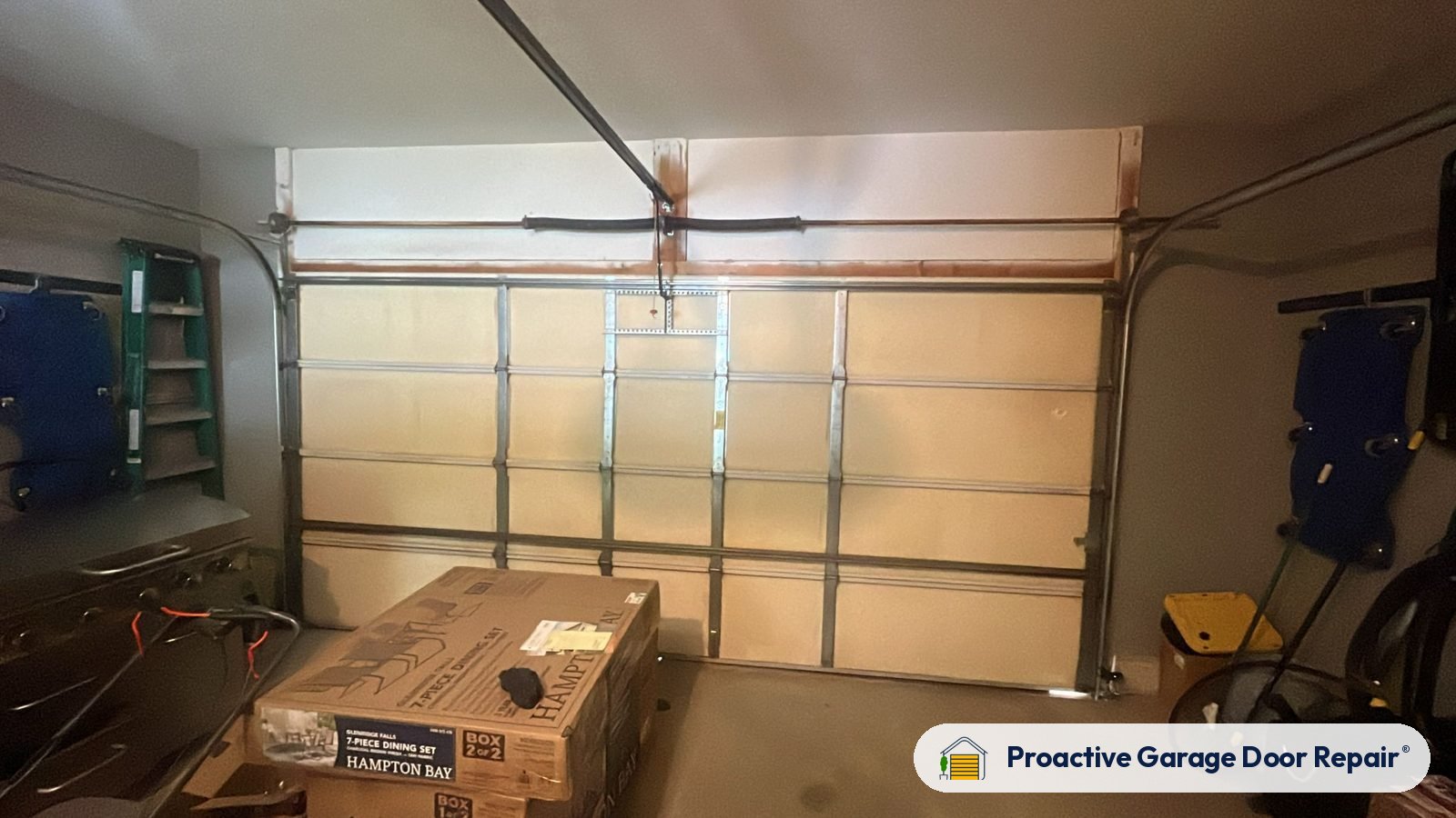 Inside view of a garage door after a Proactive Garage Door Repair visit, photo 3