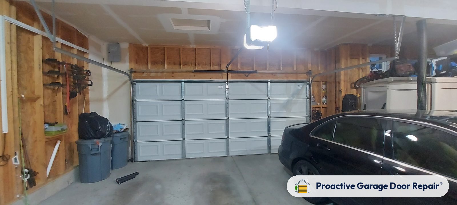 Inside view of a garage door after a Proactive Garage Door Repair visit, photo 2