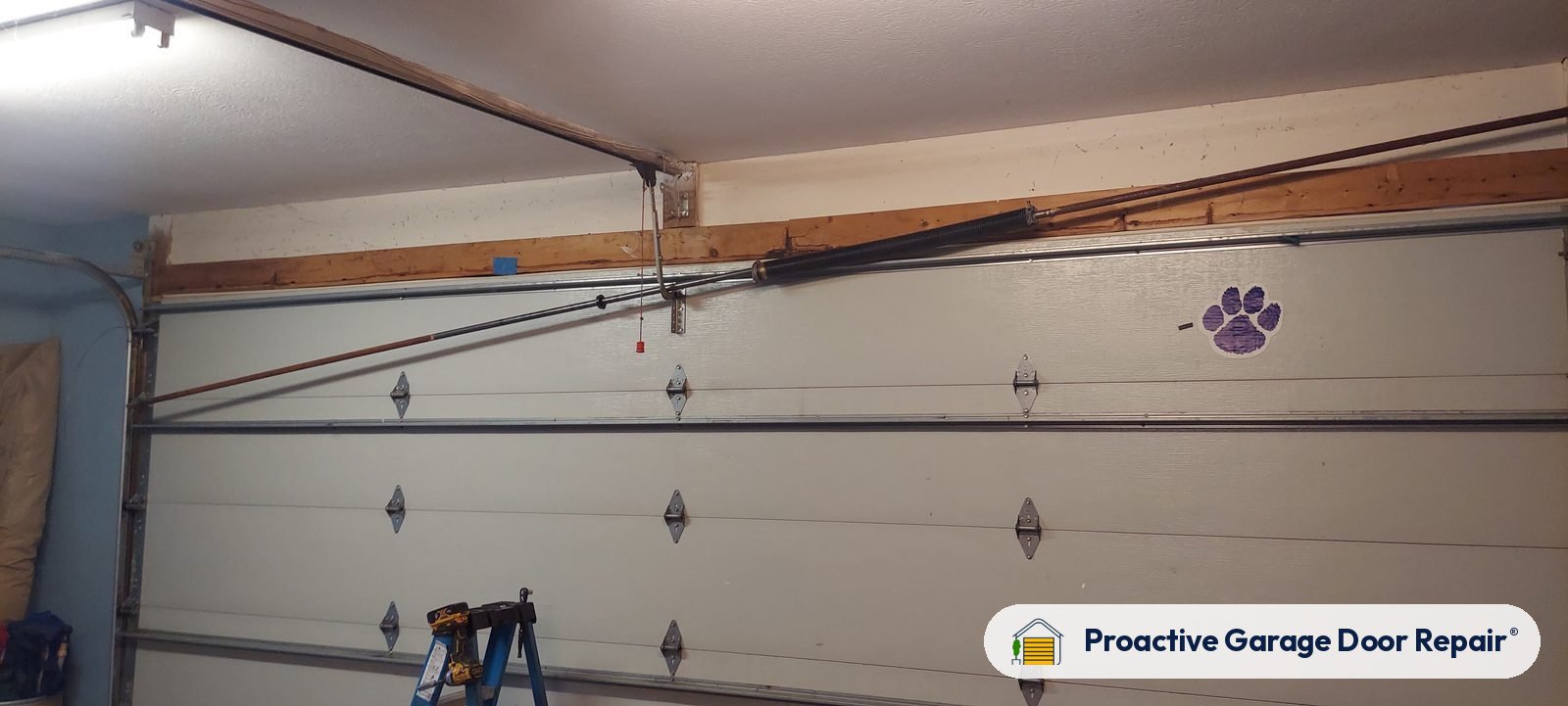 Inside view of a garage door after a Proactive Garage Door Repair visit, photo 4