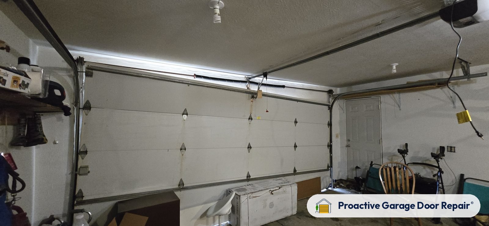Inside view of a garage door after a Proactive Garage Door Repair visit, photo 2