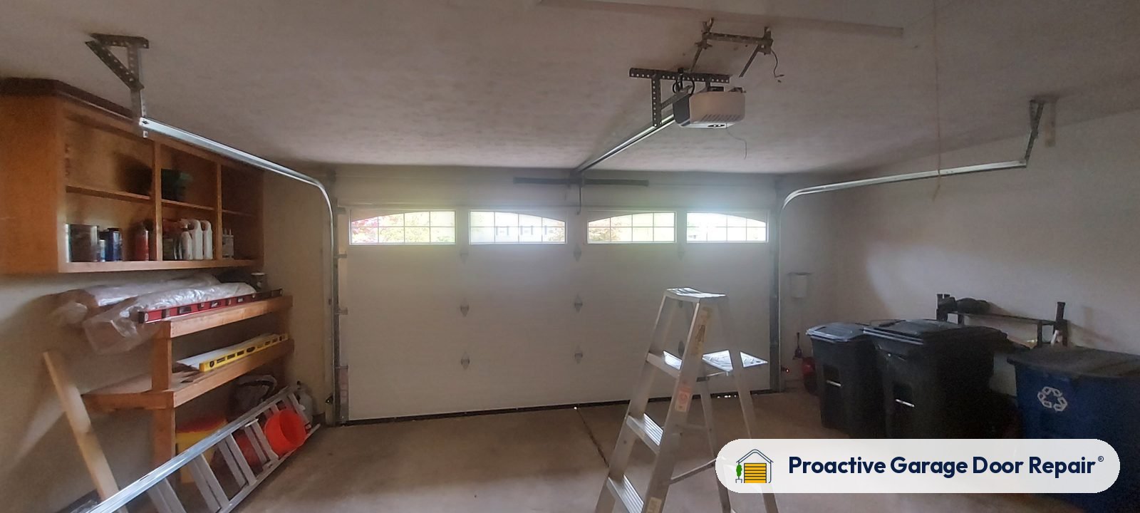 Inside view of a garage door after a Proactive Garage Door Repair visit, photo 2