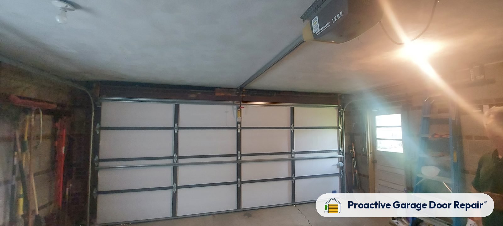 Inside view of a garage door after a Proactive Garage Door Repair visit, photo 2