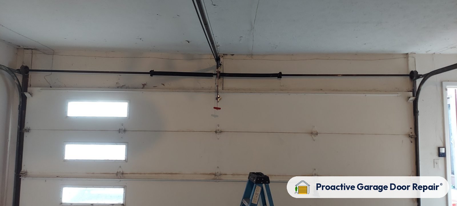 Inside view of a garage door after a Proactive Garage Door Repair visit, photo 2