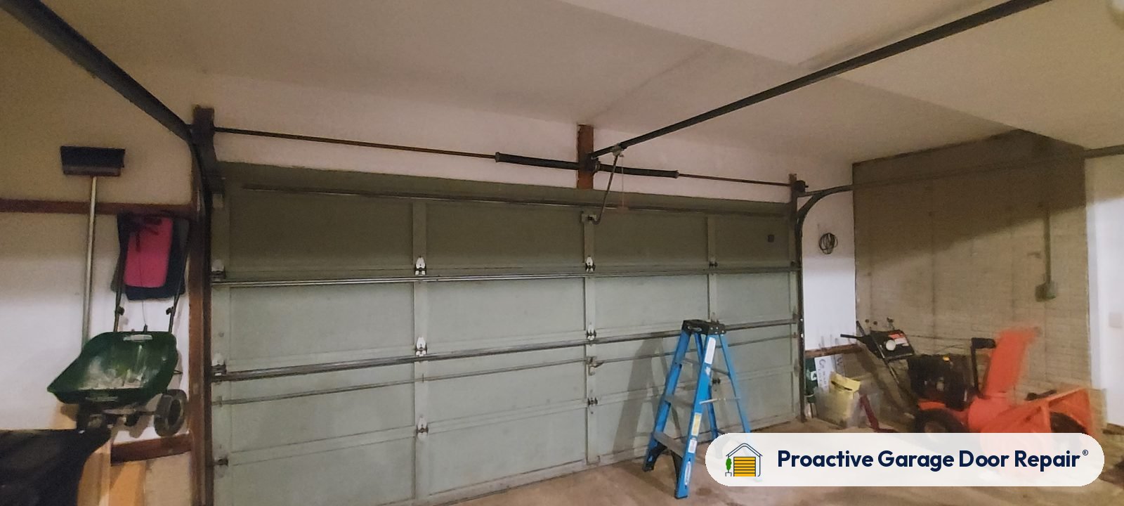 Inside view of a garage door after a Proactive Garage Door Repair visit, photo 4