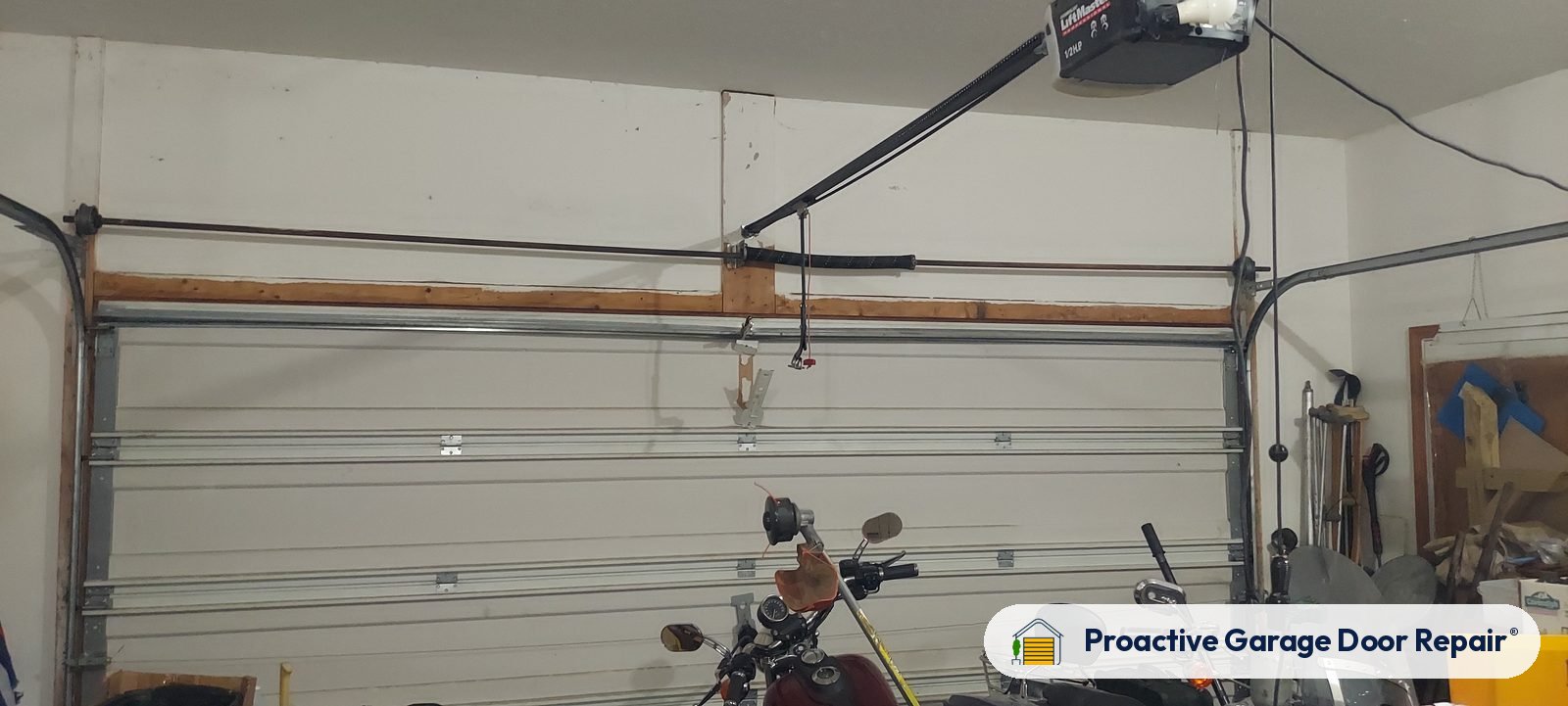 Inside view of a garage door after a Proactive Garage Door Repair visit, photo 2
