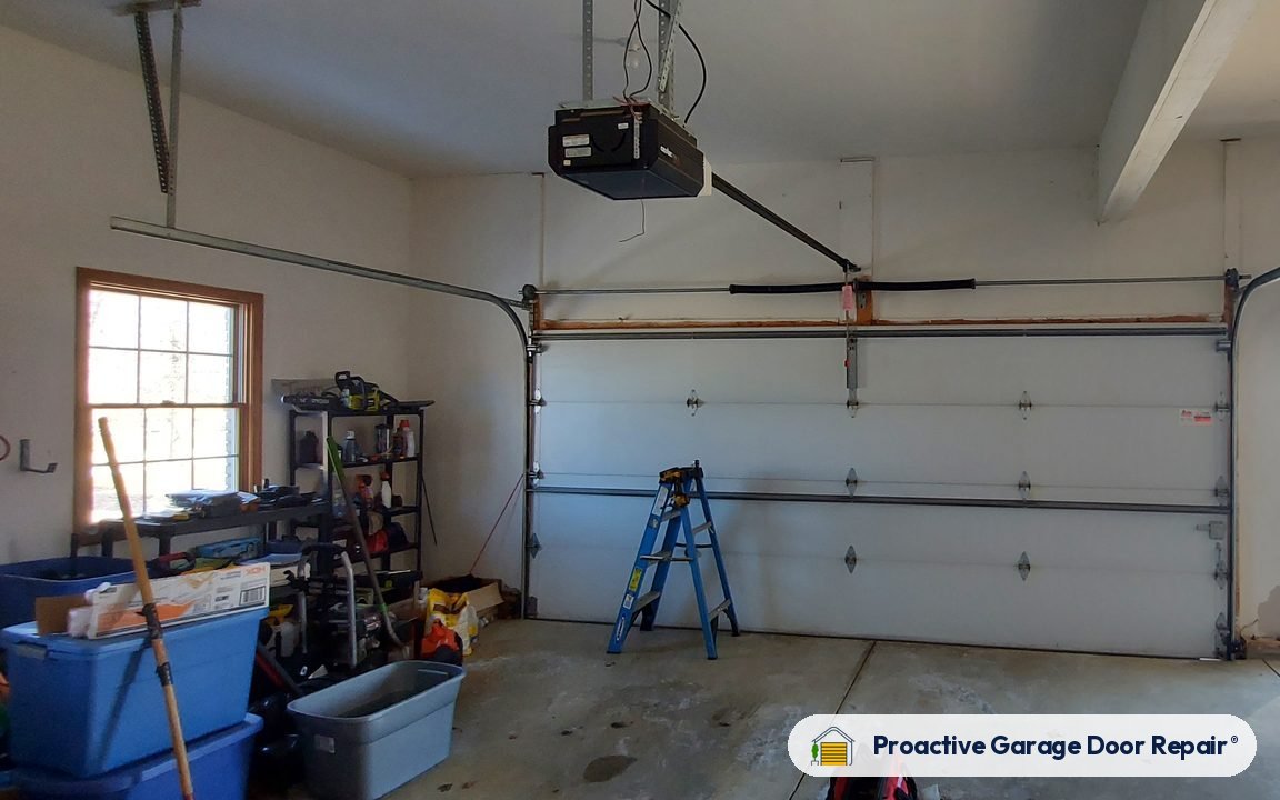 Inside view of a garage door after a Proactive Garage Door Repair visit, photo 2