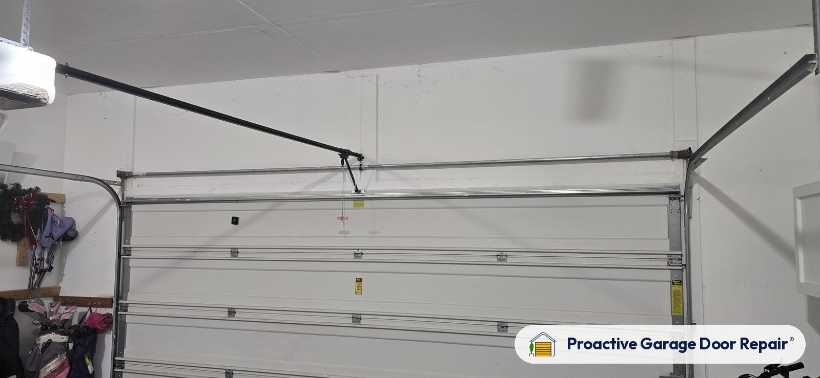 Inside view of a garage door after a Proactive Garage Door Repair visit, photo 2
