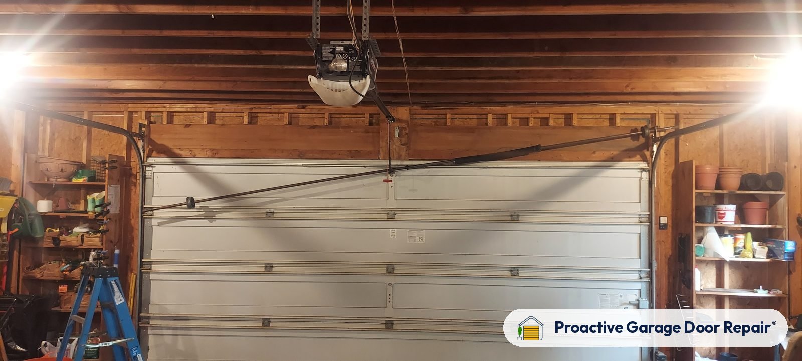 Inside view of a garage door after a Proactive Garage Door Repair visit, photo 2