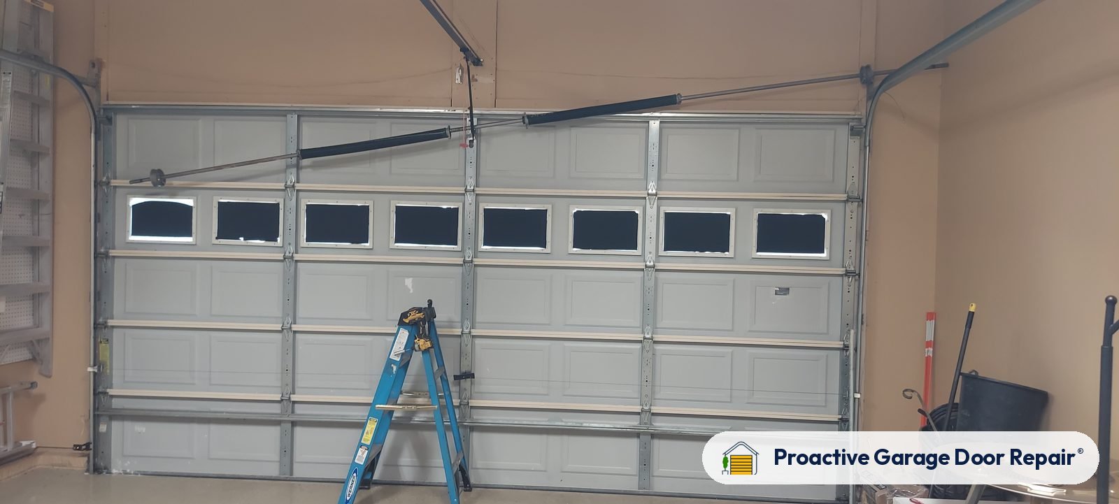 Inside view of a garage door after a Proactive Garage Door Repair visit, photo 2