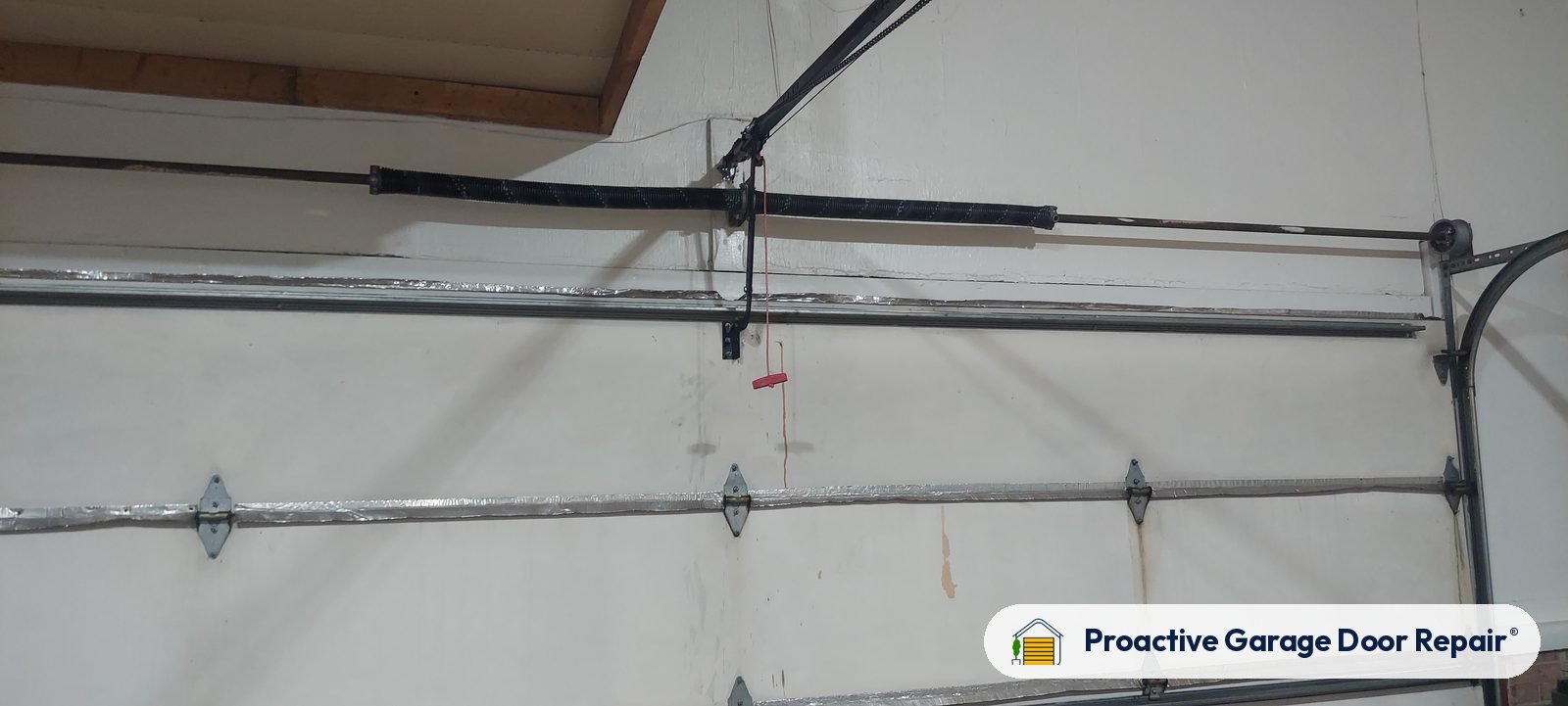 Garage door spring repair by Proactive Garage Door Repair in Aurora, Ohio