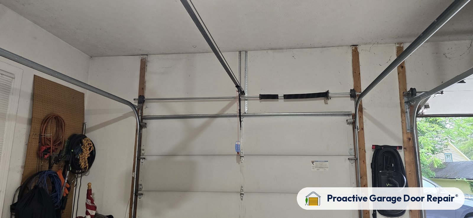 Garage door spring repair by Proactive Garage Door Repair in Berea, Ohio