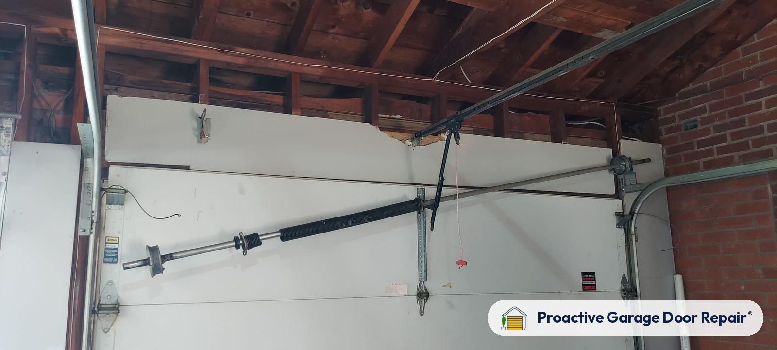 Garage door spring repair by Proactive Garage Door Repair in North Canton, Ohio