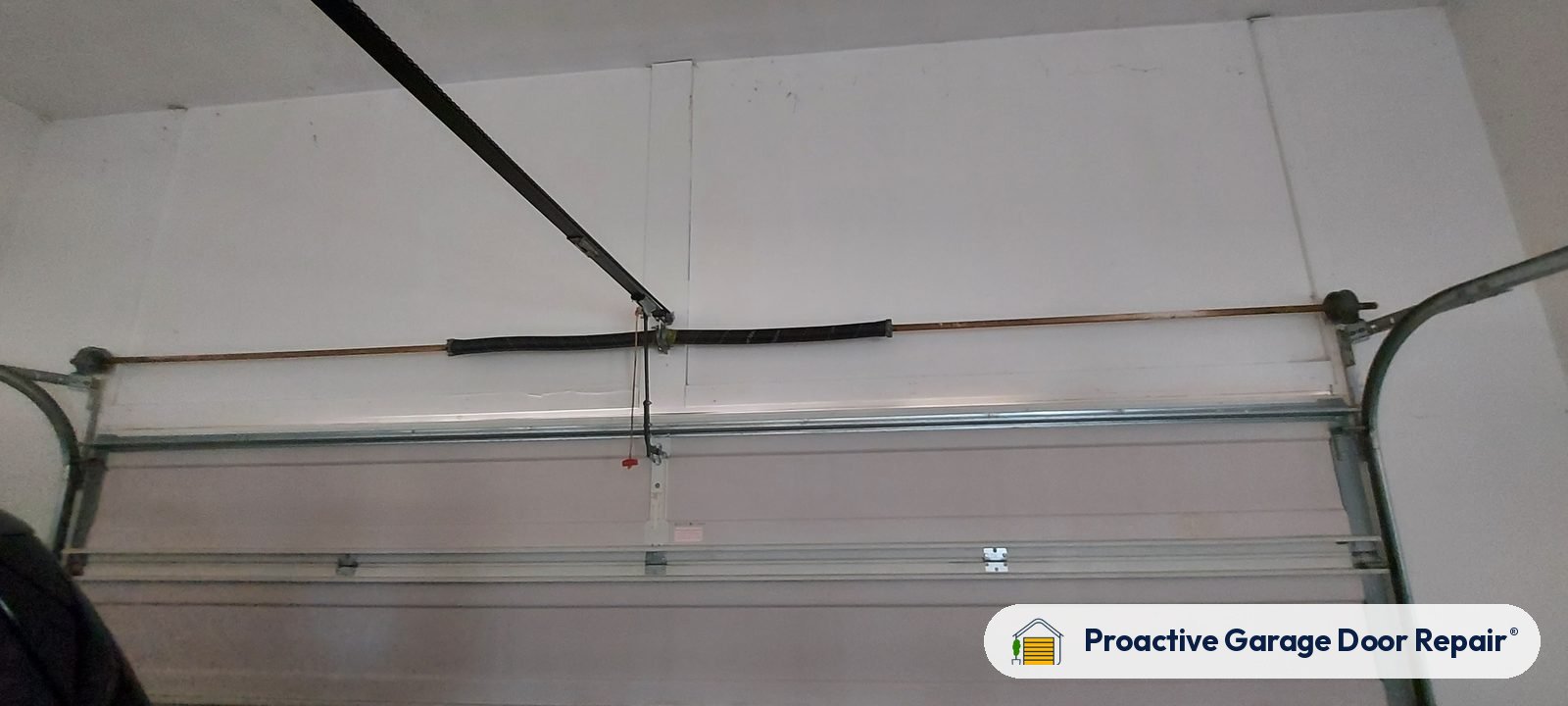 Garage door spring replacement job by Proactive Garage Door Repair