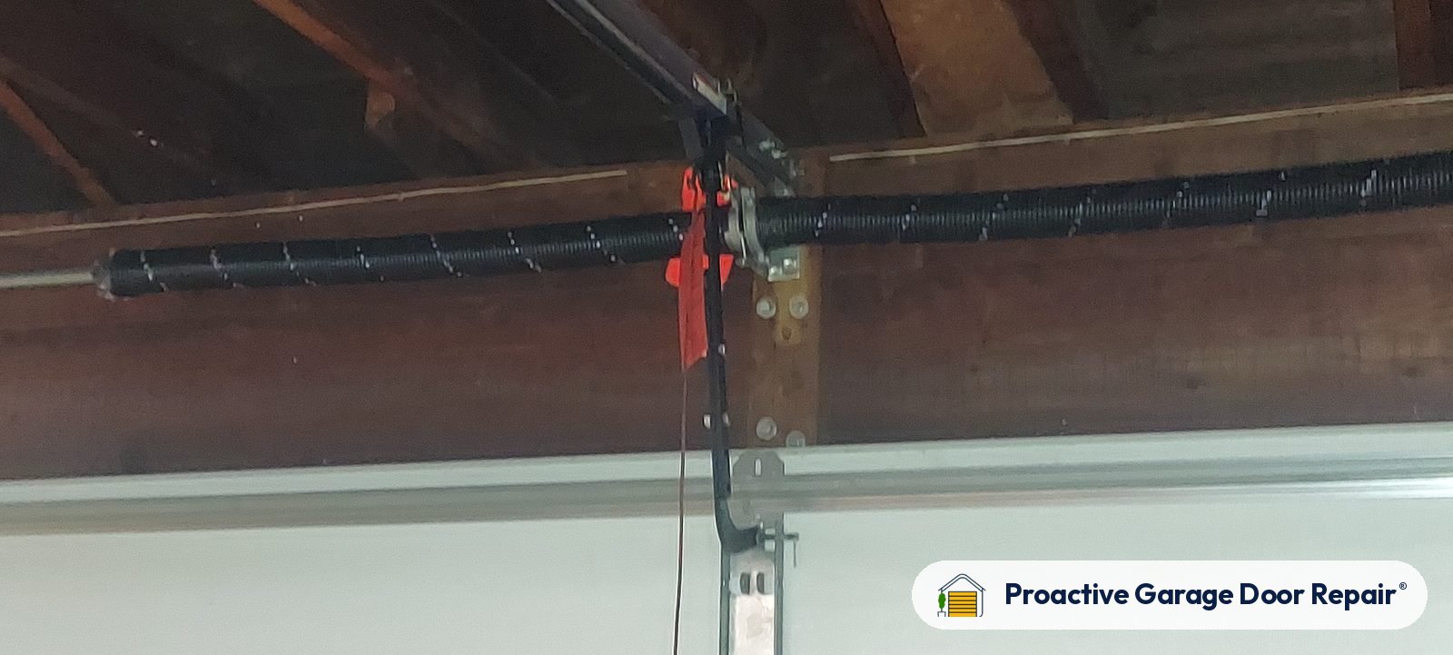 Garage door springs replaced and adjusted by Proactive Garage Door Repair