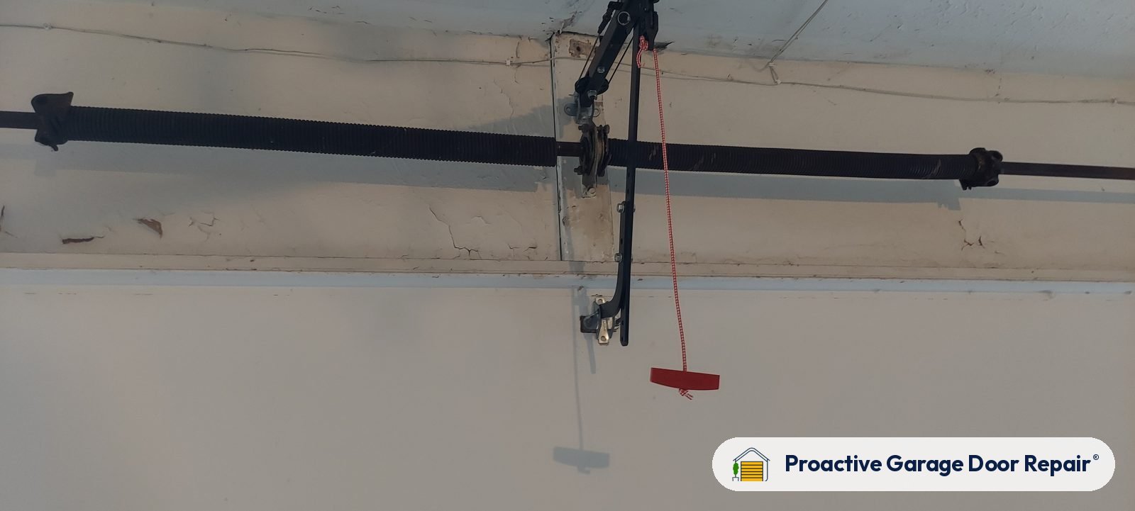 Garage door springs replaced and adjusted by Proactive Garage Door Repair