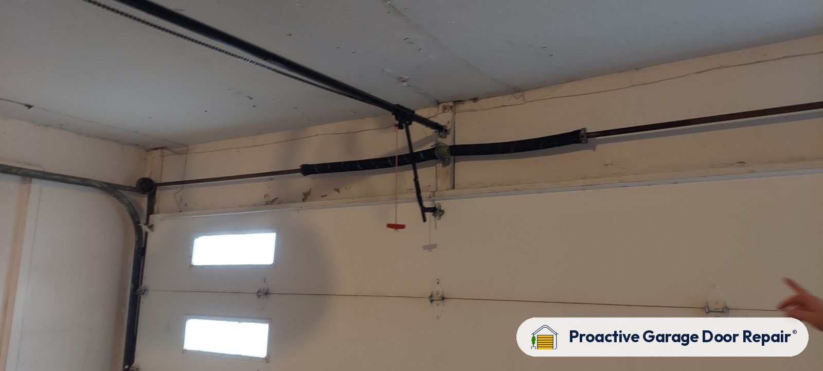 Garage door springs replaced and adjusted by Proactive Garage Door Repair