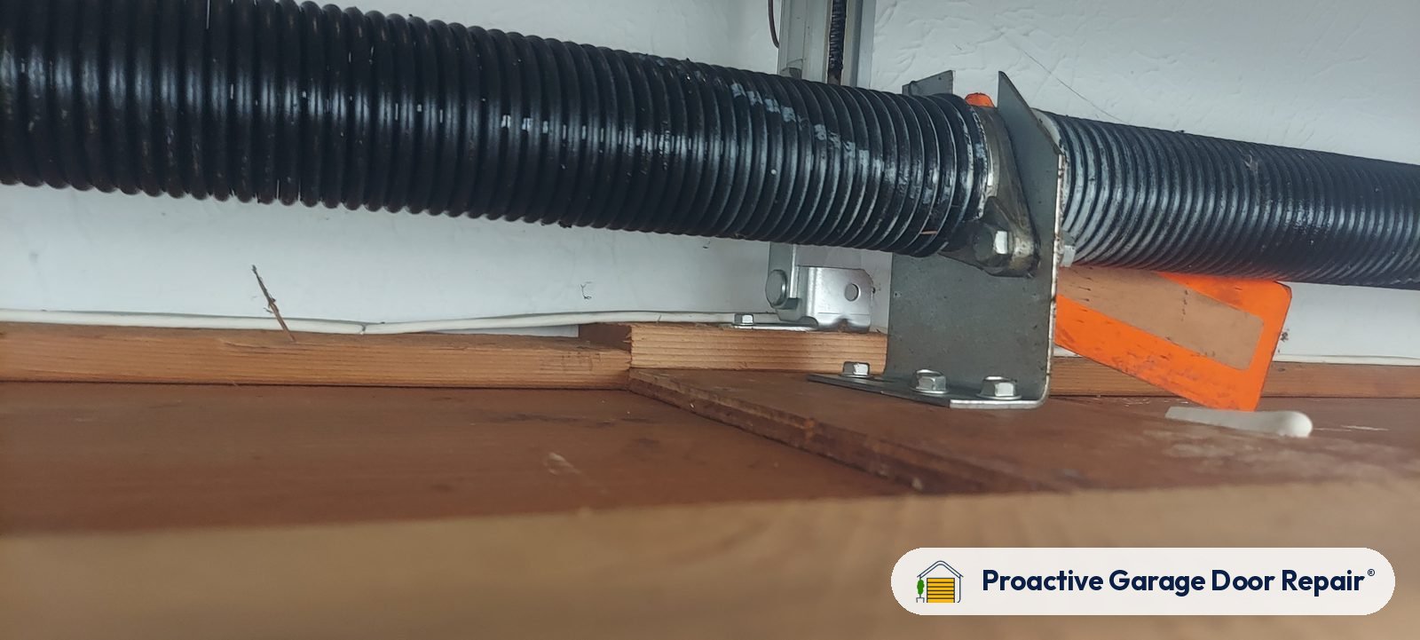 Garage door springs replaced and adjusted by Proactive Garage Door Repair