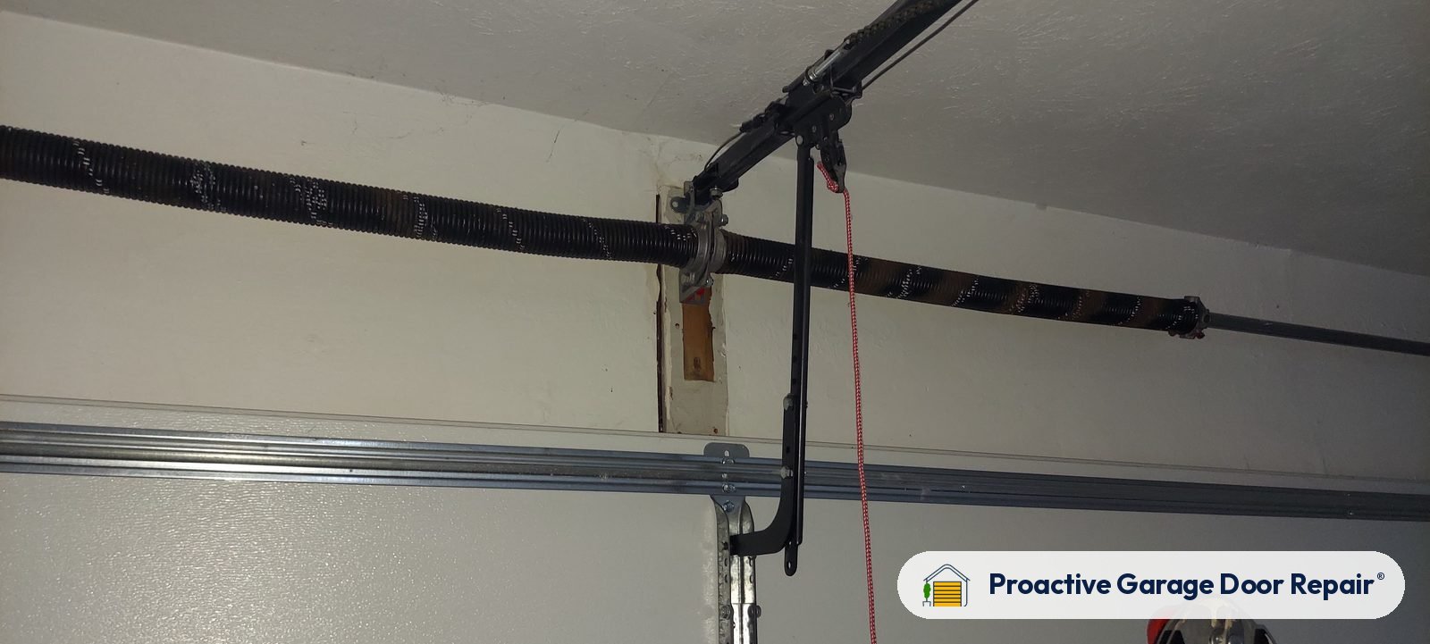 Garage door springs replaced and adjusted by Proactive Garage Door Repair