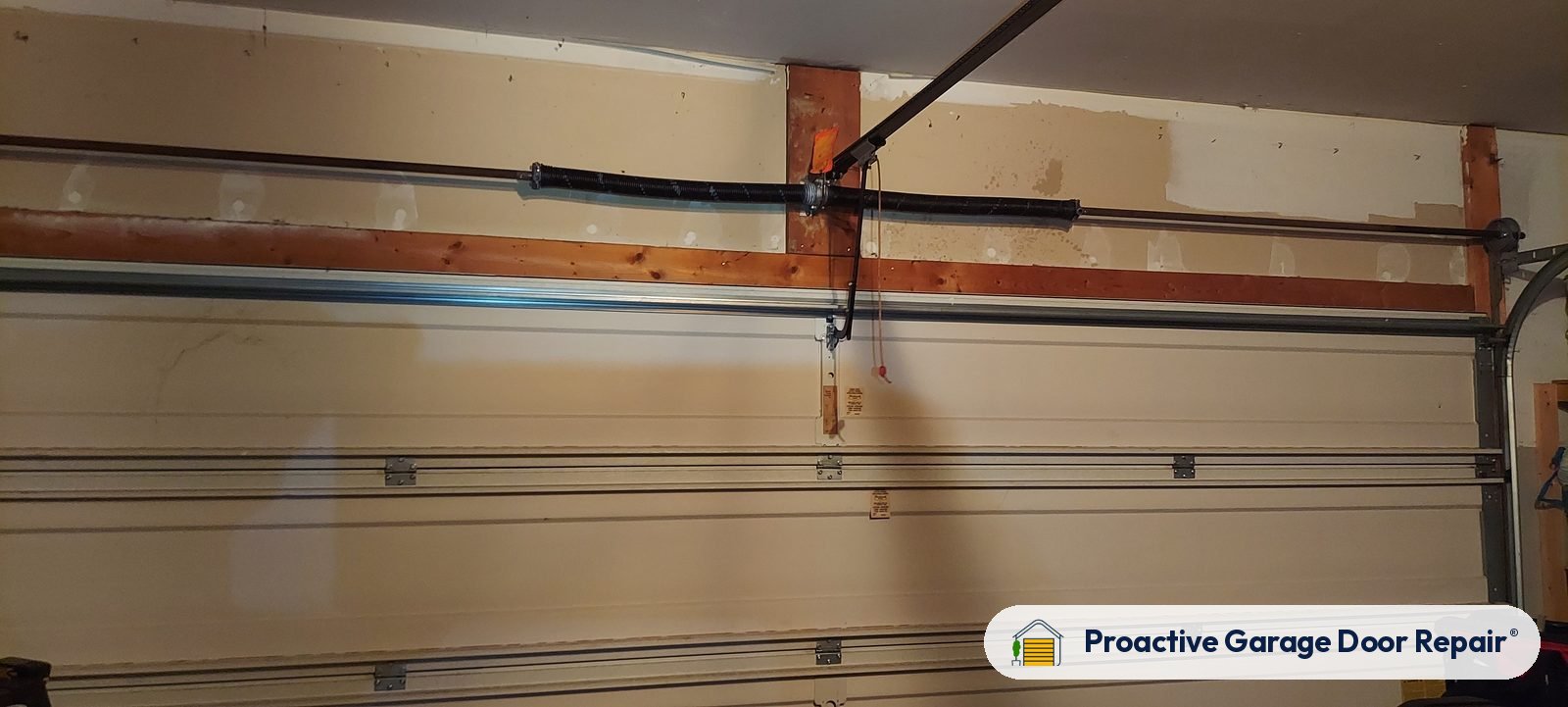 Garage door springs replaced and adjusted by Proactive Garage Door Repair