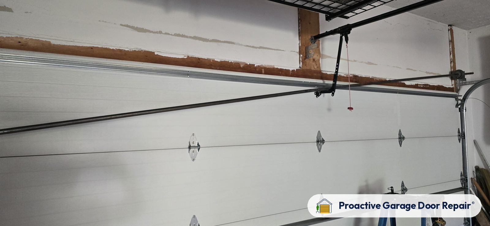 Garage door springs replaced and adjusted by Proactive Garage Door Repair